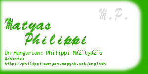 matyas philippi business card